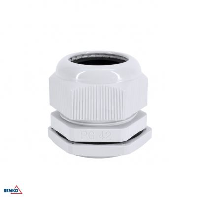 DŁAWNICA KABLOWA SZARA PG-42 (OPK. 20SZT.) BEMKO (E45-DK-PG-42-S/1)