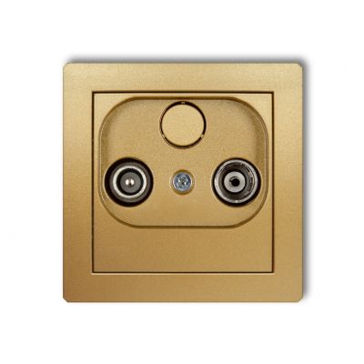 KARLIK DECO Gniazdo antenowe RTV końcowe 2dB złoty 29DG2K (29DG2K)