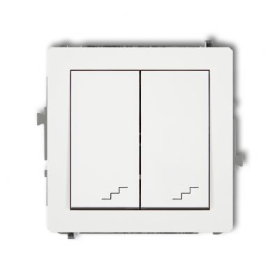 KARLIK DECO Łącznik podwójny schodowy biały mat 25DWP-33 (25DWP-33)