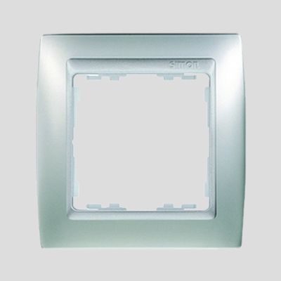 Simon 82 Ramka pojedyncza 1-krotna pośrednia aluminium mat 82914-33 KONTAKT (82914-33)