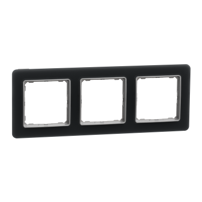 Sedna Design & Elements Ramka potrójna szkło przydymione efekt szkła SDD362803 SCHNEIDER (SDD362803)