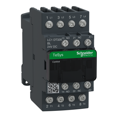 Stycznik mocy TeSys D AC1 32A 4P 1Z 1R cewka 24VDC niski pobór zaciski śrubowe LC1DT326BL SCHNEIDER (LC1DT326BL)