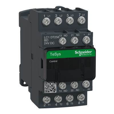 Stycznik mocy TeSys D AC1 25A 4P 1Z 1R cewka 24VDC zaciski śrubowe LC1DT256BD SCHNEIDER (LC1DT256BD)
