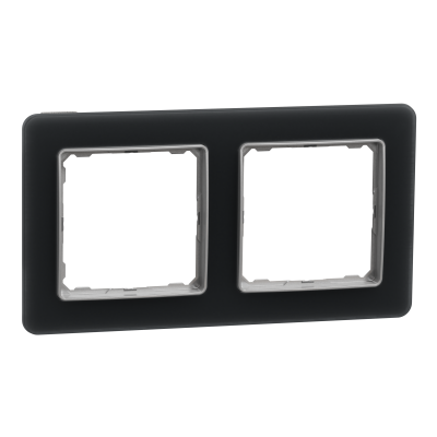 Sedna Design & Elements Ramka podwójna szkło przydymione efekt szkła SDD362802 SCHNEIDER (SDD362802)