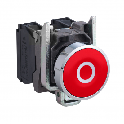 Harmony XB4 Przycisk płaski czerwony metalowy XB4BA4322 SCHNEIDER (XB4BA4322)