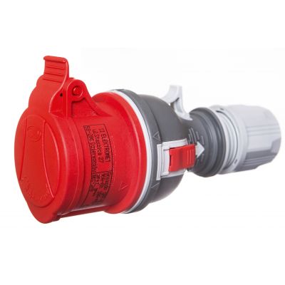 Gniazdo przenośne 16A 4P 400V czerwone TWIST GPP 16/4 IP44 921871 ELEKTROMET (921871)
