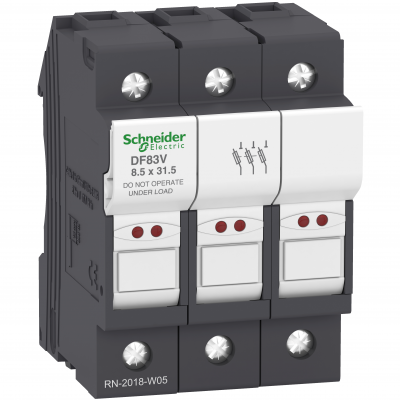 Podstawa bezpiecznikowa 8,5x31,5mm 25A 3P DF83V SCHNEIDER (DF83V)