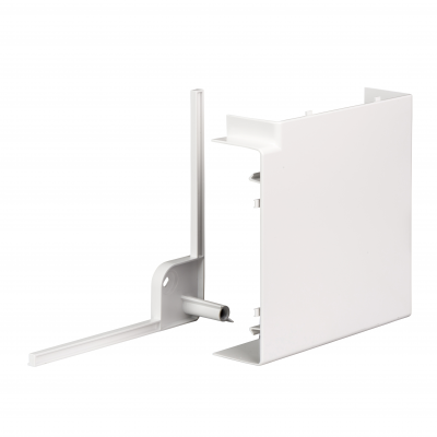 Optiline 45 kolano 90st 185 x 55mm PC ABS biel polarna ISM10503P SCHNEIDER (ISM10503P)
