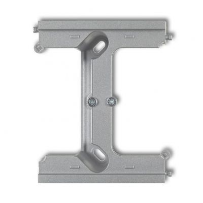KARLIK DECO / MINI Moduł rozszerzający puszkę natynkową pojedynczą, składaną do ramek wielokrotnych DECO, MINI srebrny metalik 7DPU-2 (7DPU-2)