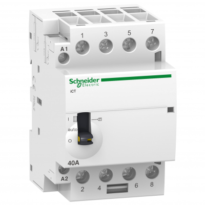 Stycznik modułowy Acti9 iCT50r40-40-24 40A 4Z 50/60Hz 24 VAC A9C21144 SCHNEIDER (A9C21144)