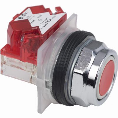 Harmony 9001K Przycisk fi30 czerwony 2 położeniowy samopowrotny,1NC metalowy ośmiokątny 9001KR1RH6 SCHNEIDER (9001KR1RH6)