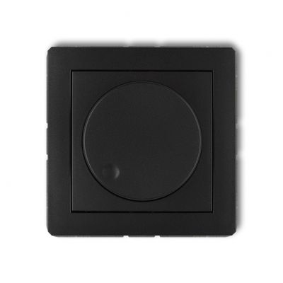 KARLIK DECO Elektroniczny regulator oświetlenia przycisk-obrót do lamp LED czarny mat 12DRO-2 (12DRO-2)