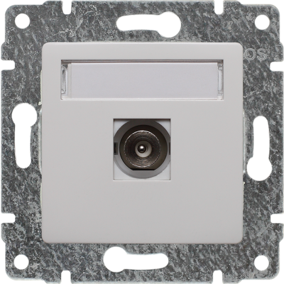 VENA ; Gniazdo TV pojedyncze   BIAŁY (510453)