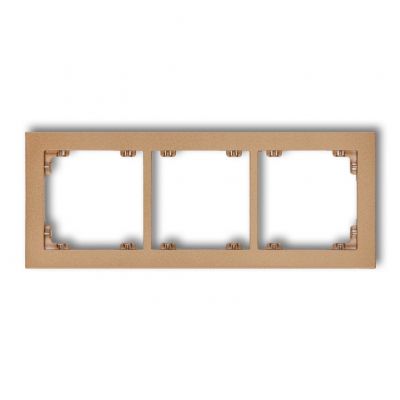 KARLIK DECO Ramka potrójna z tworzywa złoty metalik 8DR-3 (8DR-3)