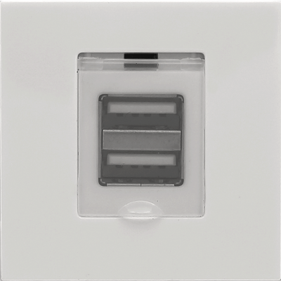 KOS 66 ; Moduł Keystone - moduł ładowarka USB x2, (3504160)