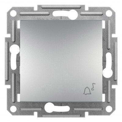 Asfora przycisk zwierny /dzwonek/ bez ramki aluminium EPH0800161 SCHNEIDER (EPH0800161)