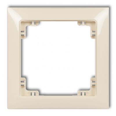KARLIK DECO Ramka pojedyncza z tworzywa DECO Soft beżowa 1DRSO-1 (1DRSO-1)