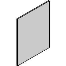 VENA OFFICE ; ZAŚLEPKA X1 / 240mm x 182mm  INOX (5641600)