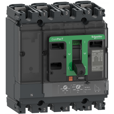 Wyłącznik mocy ComPacT NSX NSX100B TM100D 4P 25kA C10B4TM100 SCHNEIDER (C10B4TM100)