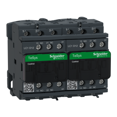 Stycznik nawrotny I= 12A AC-3 napięcie cewki 220 V AC LC2D12M7 SCHNEIDER (LC2D12M7)
