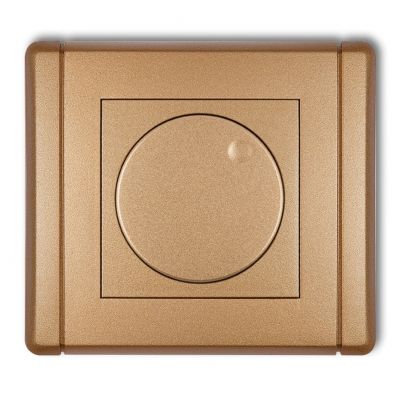 KARLIK FLEXI Elektroniczny regulator oświetlenia przyciskowo-obrotowy złoty metalik 8FRO-1 (8FRO-1)