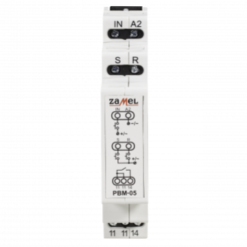 PRZEKAŹNIK BISTABILNY BEZNAPIĘCIOWY 12-24V AC/DC TYP: PBM-05/12-24V EXT10000069 ZAMEL (EXT10000069-WPL)