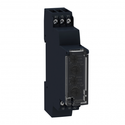 Zelio Time Przekaźnik 2 funkcyjny 24 240V AC DC zakres 0.1S/ 100H RE17LLBM SCHNEIDER (RE17LLBM)