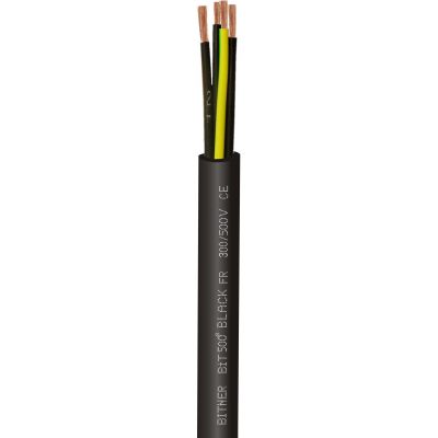 BiT 500 BLACK FR 7x1,0 Uniepalniony, giętki kabel sterowniczy BITNER (SB1871)