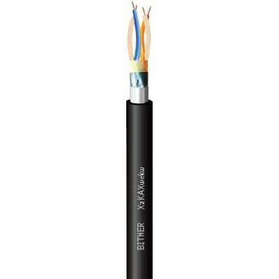 XzKAXwekw 3x2x0,8 Ekranowany kabel do systemów alarmowych i sygnalizacyjnych, do układania w ziemi BITNER (LA0501)