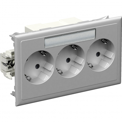 Thorsman Gniazdo master 3x2P+PE Shucko aluminium 5940113 SCHNEIDER (5940113)