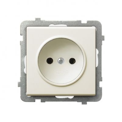 SONATA Gniazdo pojedyncze kolor ecru GP-1R/m/27 OSPEL (GP-1R/m/27)