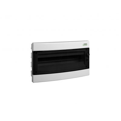 PNF 18T Rozdzielnica podtynkowa drzwi przezroczyste IP40 1 rząd 1x18 modułów 101513 NOARK (101513)