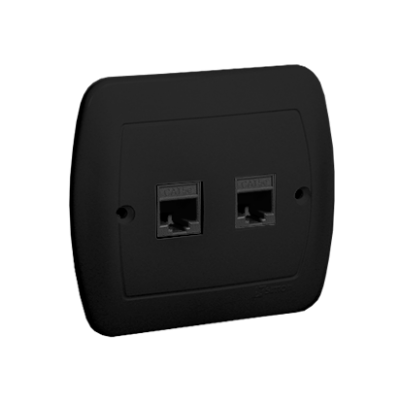 SIMON AKORD Gniazdo komputerowe 2xRJ45 kat. 5e. AF52/49 (AF52/49)