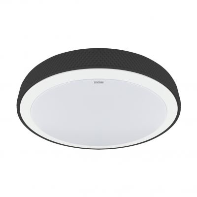 Plafon LED ozdobny czarny RATAN 24W 40cm zmienna barwa IDEUS (04789)