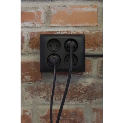 Simon Aquaclick Gniazdo wtyczkowe IP44 poczwórne 4-krotne z uziemieniem klapka transparentna z przesłonami torów prądowych 16A 250 V~ zaciski śrubowe, szary ACGZ4Z/16A KONTAKT (ACGZ4Z/16A)