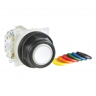 Harmony 9001SK Przycisk fi30 7 kolorowy z samopowrotem 1Z plastikowy ośmiokątny 9001SKR1UH5 SCHNEIDER (9001SKR1UH5)