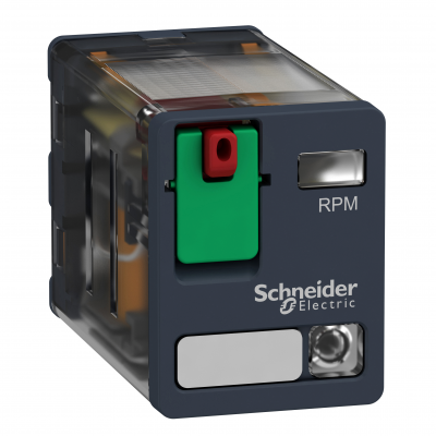 Zelio Relay Przekaźnik mocy z legendą drzwiczkami i LED 15A 2C/O 120V AC RPM22F7 SCHNEIDER (RPM22F7)