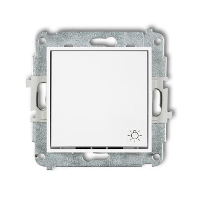 KARLIK MINI Przycisk zwierny /światło/ biały mat 25MWP-5 (25MWP-5)