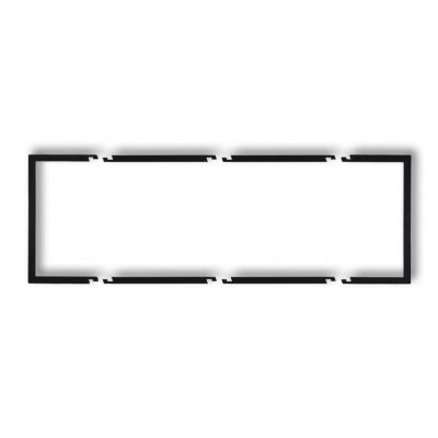 KARLIK Ramka wypełniająca potrójna DECO czarny mat 12DRW-3 (12DRW-3)