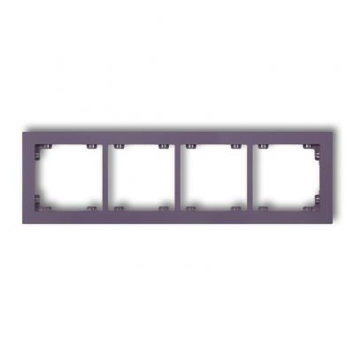 KARLIK DECO Ramka podczwórna z tworzywa DECO Pastel Matt wrzosowa 50DR-4 (50DR-4)