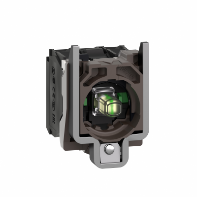 Harmony XB4 Korpus przycisku z elementem świetlnym biały LED 230/240V 2Z metalowy ZB4BW0M13 SCHNEIDER (ZB4BW0M13)