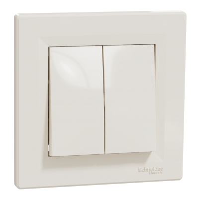 Asfora łącznik podwójny schodowy kremowy EPH0600123 SCHNEIDER (EPH0600123)