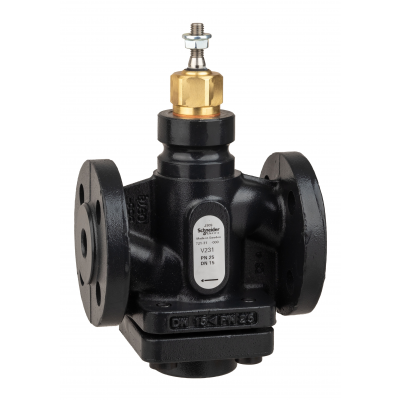 V231/15/0,63 zawór regulacyjny 2-drogowy DN15 kvs 0,63 przyłącze kołnierzowe medium -20-150stC PN25 7213114000 SCHNEIDER (7213114000)