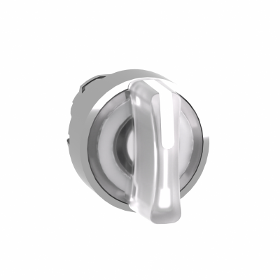 Harmony XB4 Przełącznik podświetlany 3 położeniowy z samopowrotem LED biały metalowy ZB4BK1713 SCHNEIDER (ZB4BK1713)