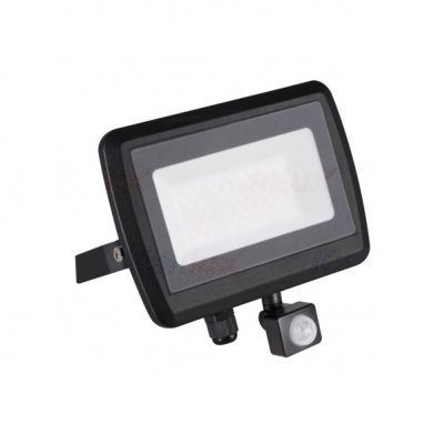 Projektor LED 50W z czujnikiem ruchu ANTEM LED 50W-NW-SE B czarny 4000lm 4000K 33208 KANLUX (33208)