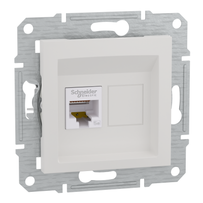 Asfora gniazdo komputerowe RJ45 kat.5e UTP biały EPH4300721 SCHNEIDER (EPH4300721)