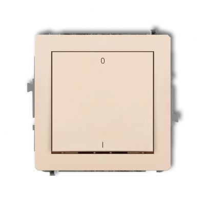 KARLIK DECO Łącznik dwubiegunowy beżowy 1DWP-9 (1DWP-9)