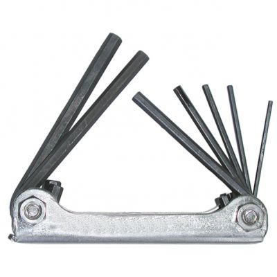 Zestaw kluczy imbusowych   1,5-6 mm skłądane 100633 HAUPA (100633)