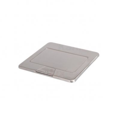 Puszka podłogowa POP-UP kwadratowa metalowa 1+1/2 x M45 / stal BIURO+ 28307 KANLUX (28307)