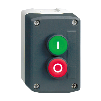Harmony XALD Stacja sterująca ciemnoszara zielony/czerwony przycisk fi22 z samopowrotem XALD214 SCHNEIDER (XALD214)